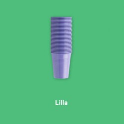 PLASTIC CUPS 100PCS - LILLA