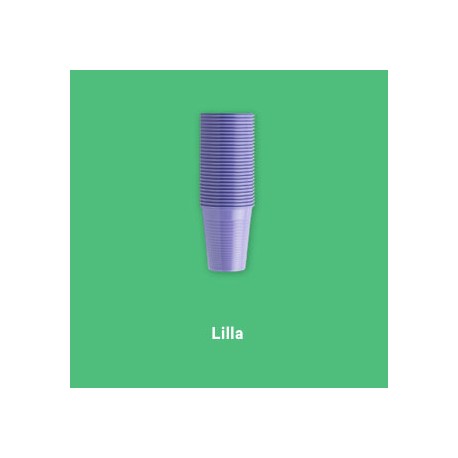 PLASTIC CUPS 100PCS - LILLA