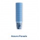 PLASTIC CUPS 100PCS - FLOWER BLUE