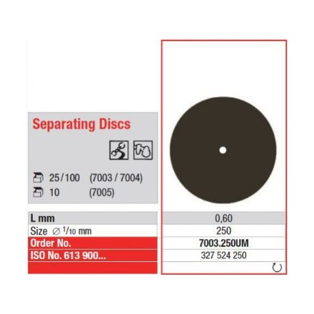 Disco separatore 25mm (25pz)