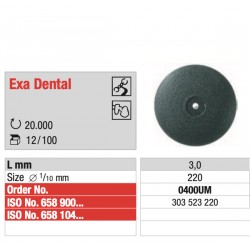 Lucidante universale grana grossa Exa Dental a disco L3.0mm (12pz)