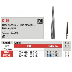 Fresa Chirurgica speciale FGXXL L11.0mm (3pz) - 015